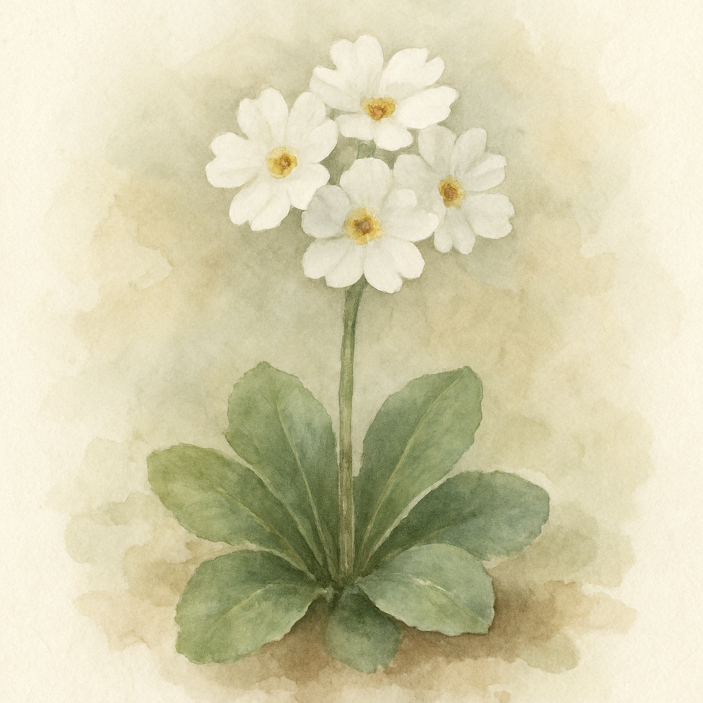 Primula marginata Alba