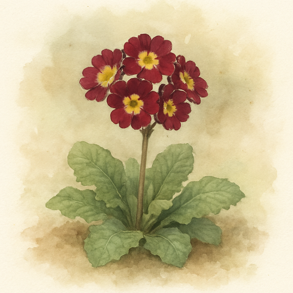 Primula 'Touch Me Maroon'