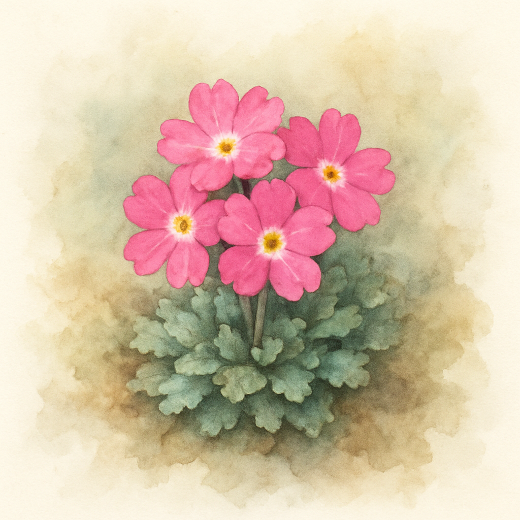 Primula x allionii Wharfdale Ling