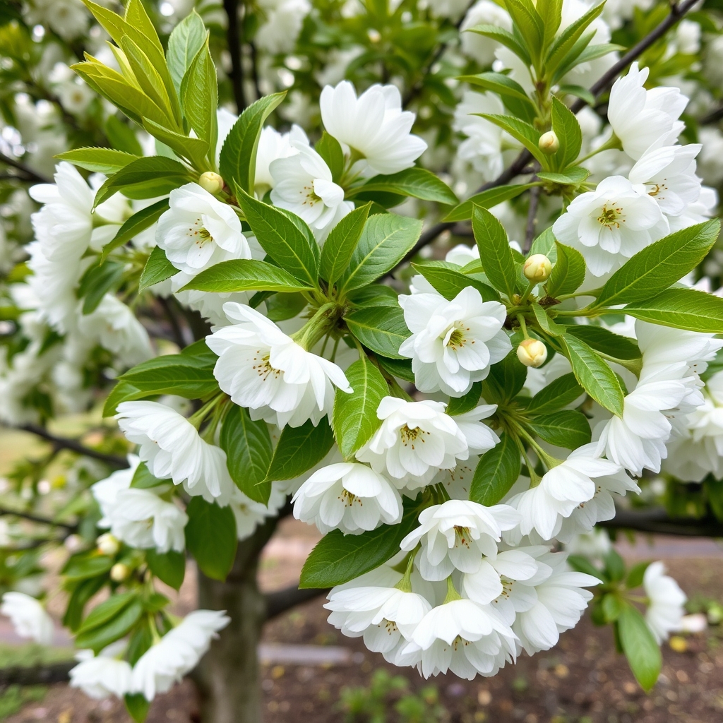Prunus Avium Plena Japanese Flowering Cherry Plants