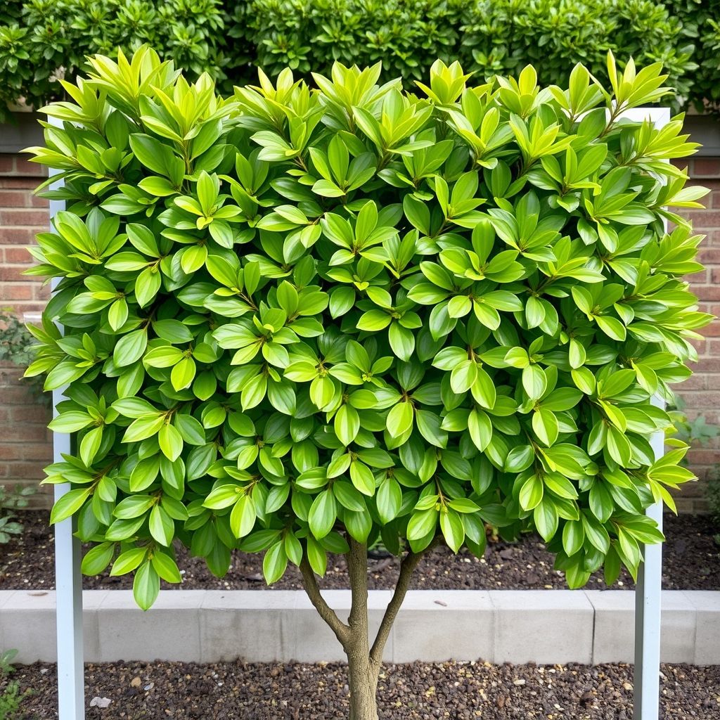 Prunus laurel Novita Pleached150cm Stem, H x W Frame Pre Order For June