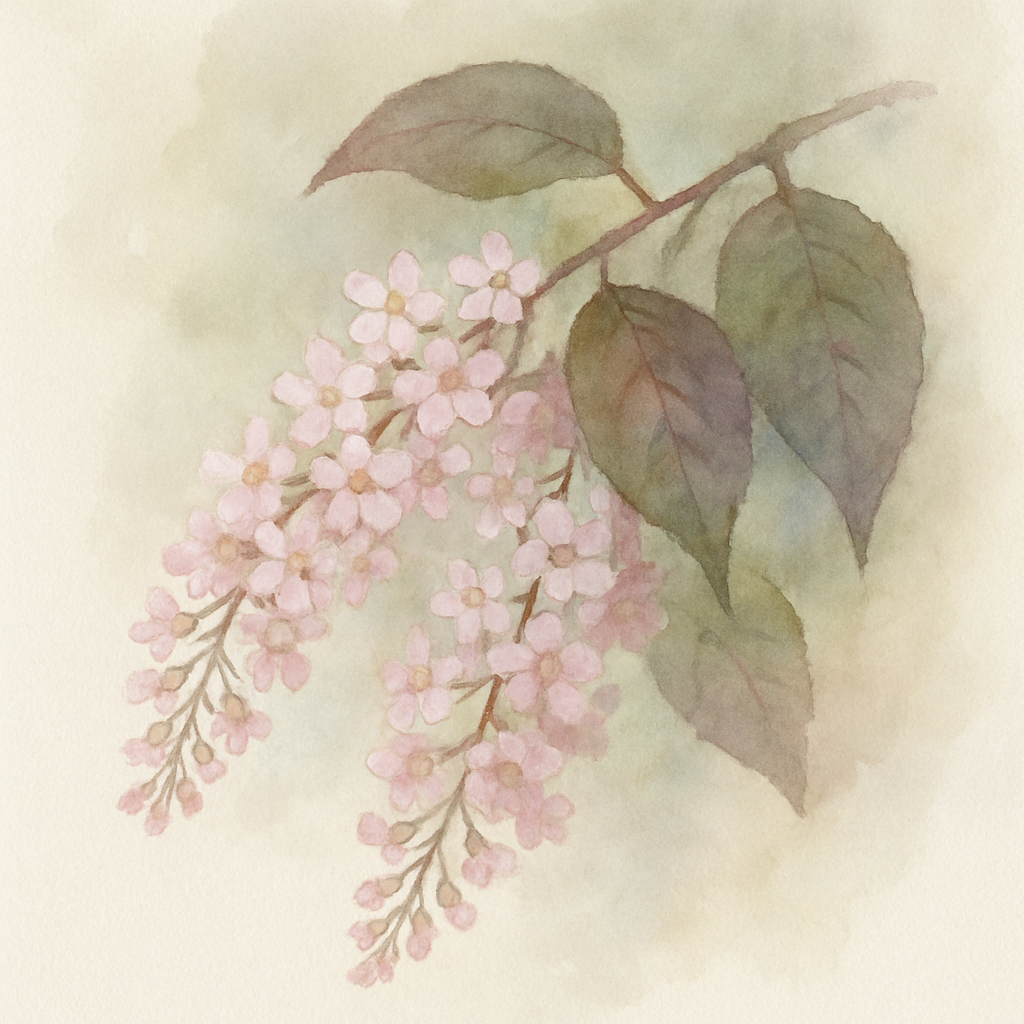 Prunus Padus colorata Japanese Flowering Cherry Plants