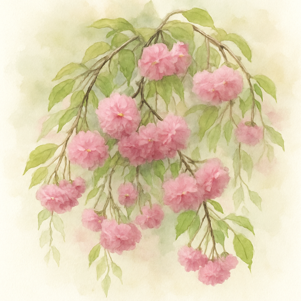 Prunus serrulata Kiku-shidare-zakura