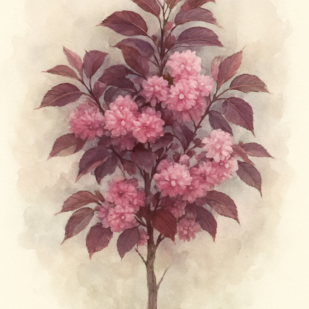 Purple-leaf Cherry Blossom Tree 'Royal Burgundy'