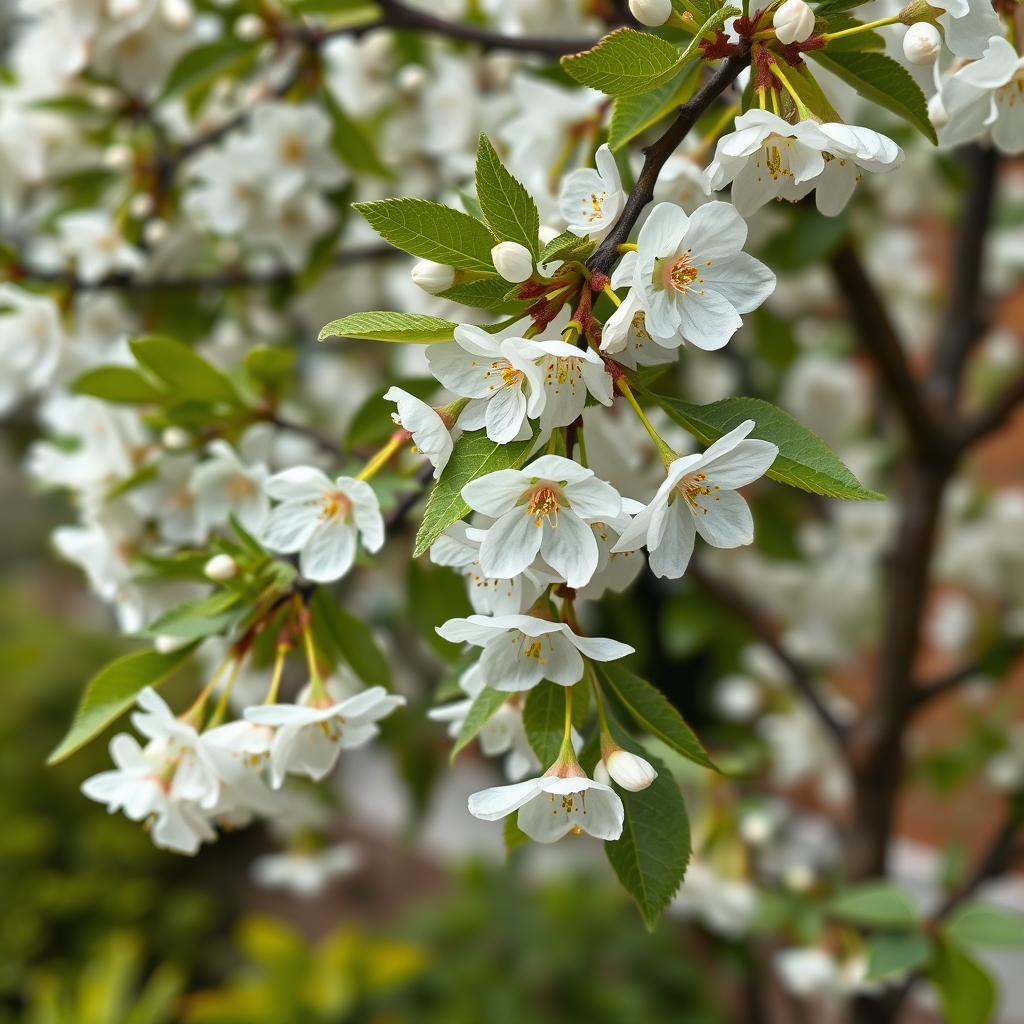 Prunus Taoflora White