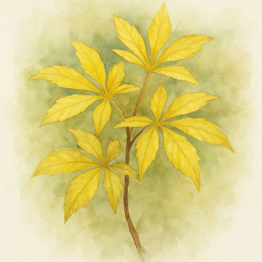 Pseudopanax lessonii ‘Gecko Gold’