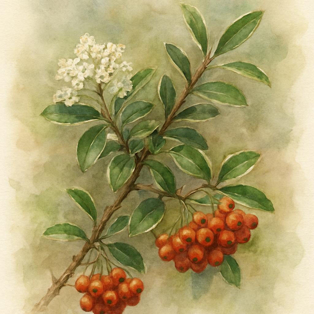Pyracantha gibbsii ‘Mohave Silver’