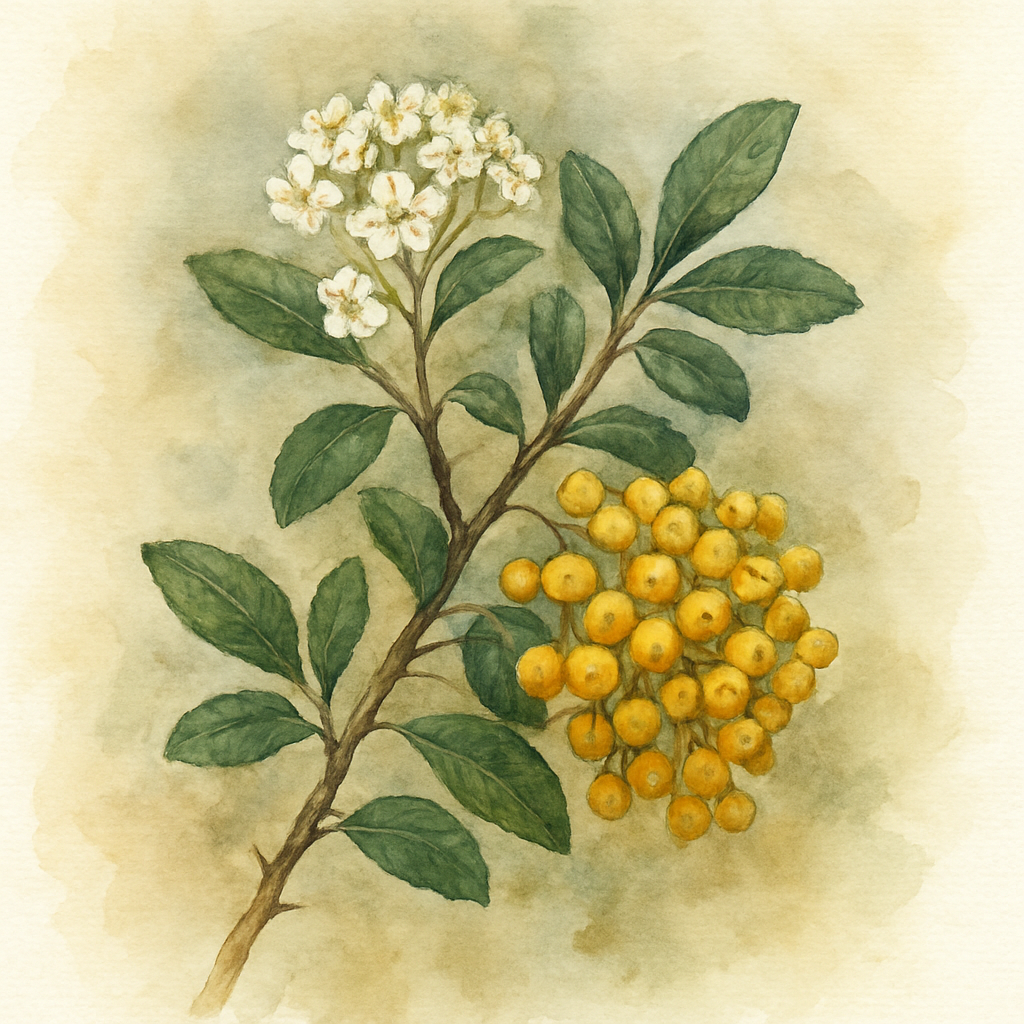 'Golden Sun' Pyracantha Hedge Plants
