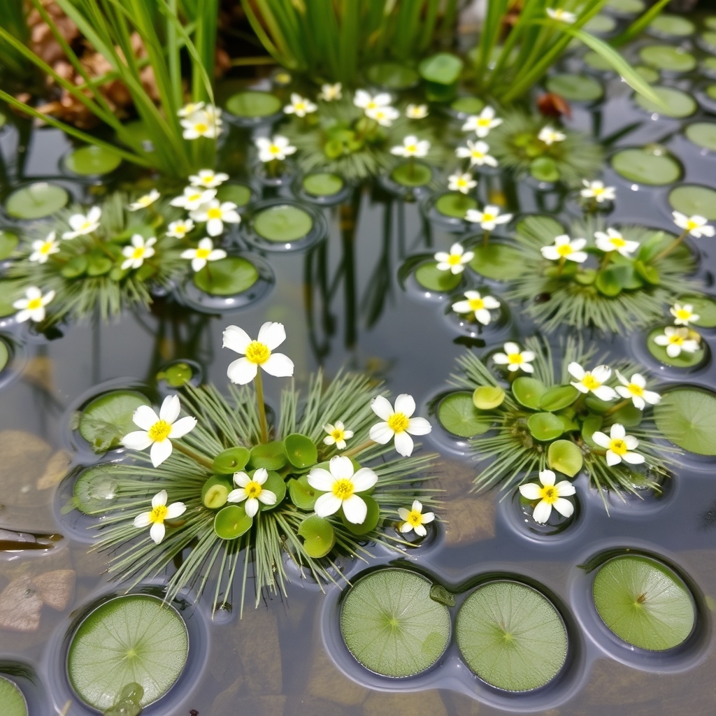 Ranunculus aquatilis (Water crowfoot)