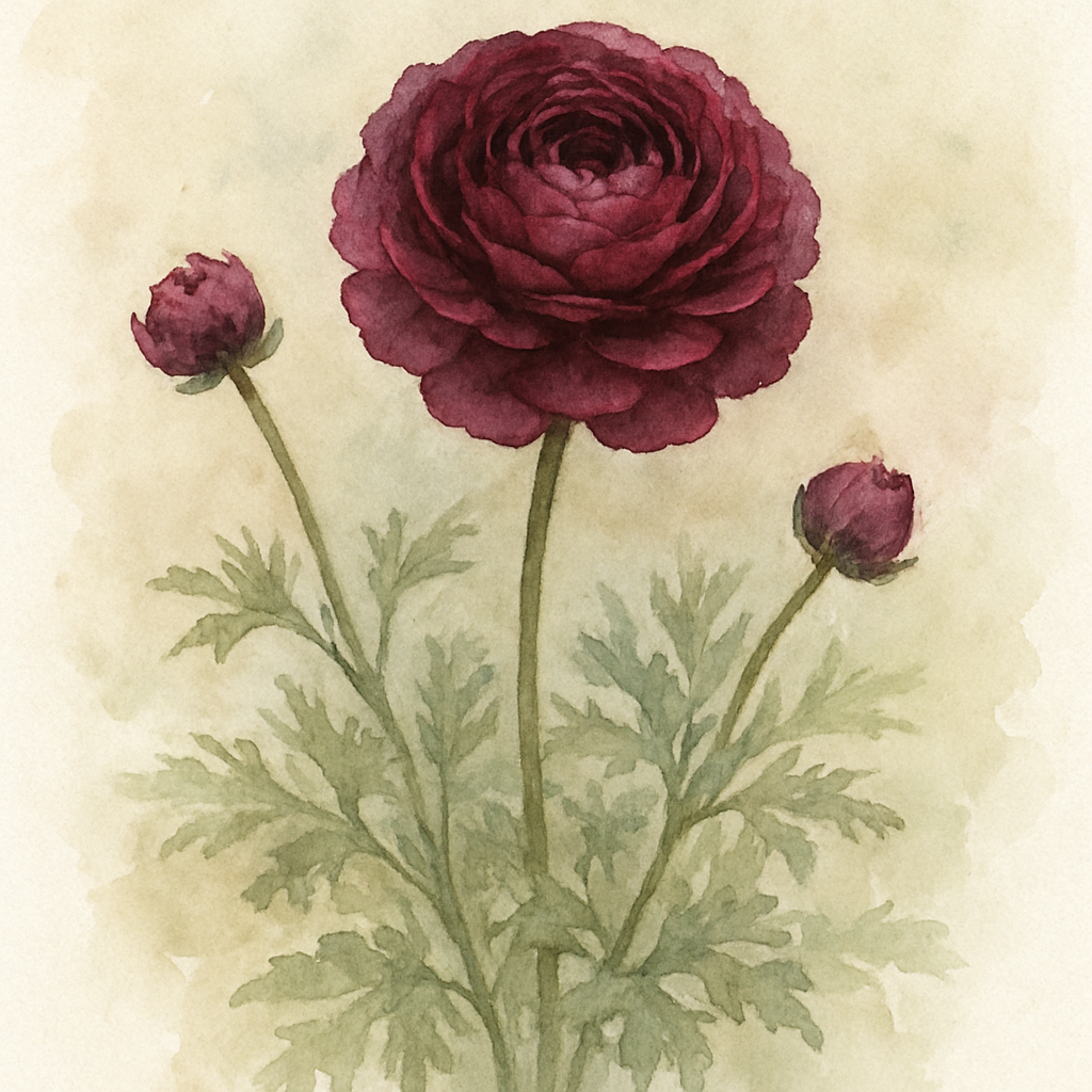 Ranunculus 'Purple Heart'