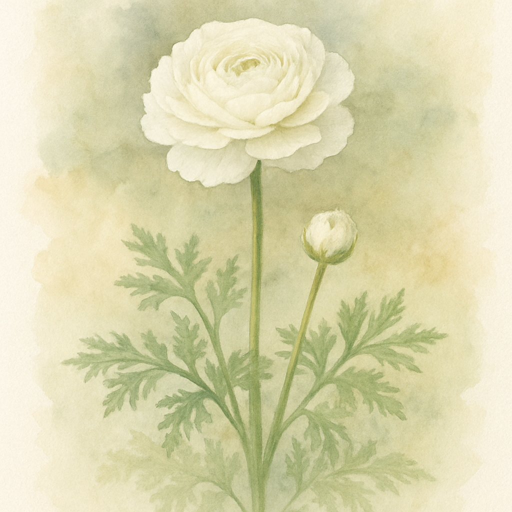 Ranunculus 'Snow White'