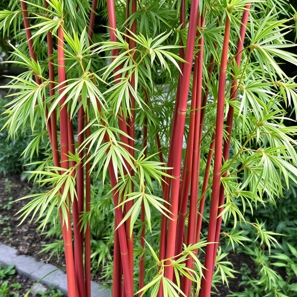 Red Clumping bamboos Fargesia Asian Wonder 6-7ft plants