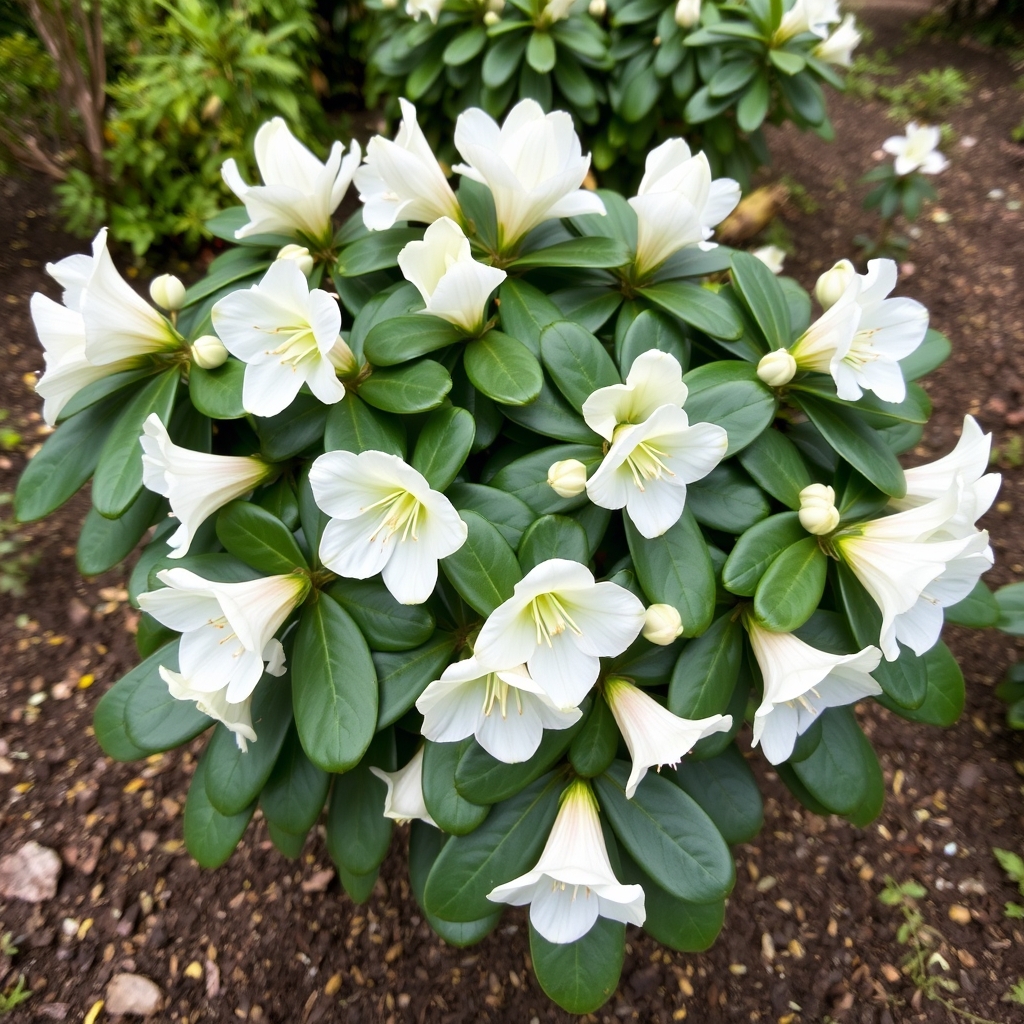 Rhododendron 'Cunningham's White' Shrub