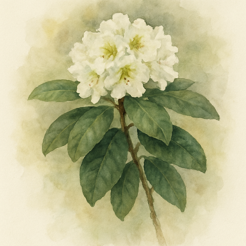 Rhododendron 'Cunningham's White' Shrub