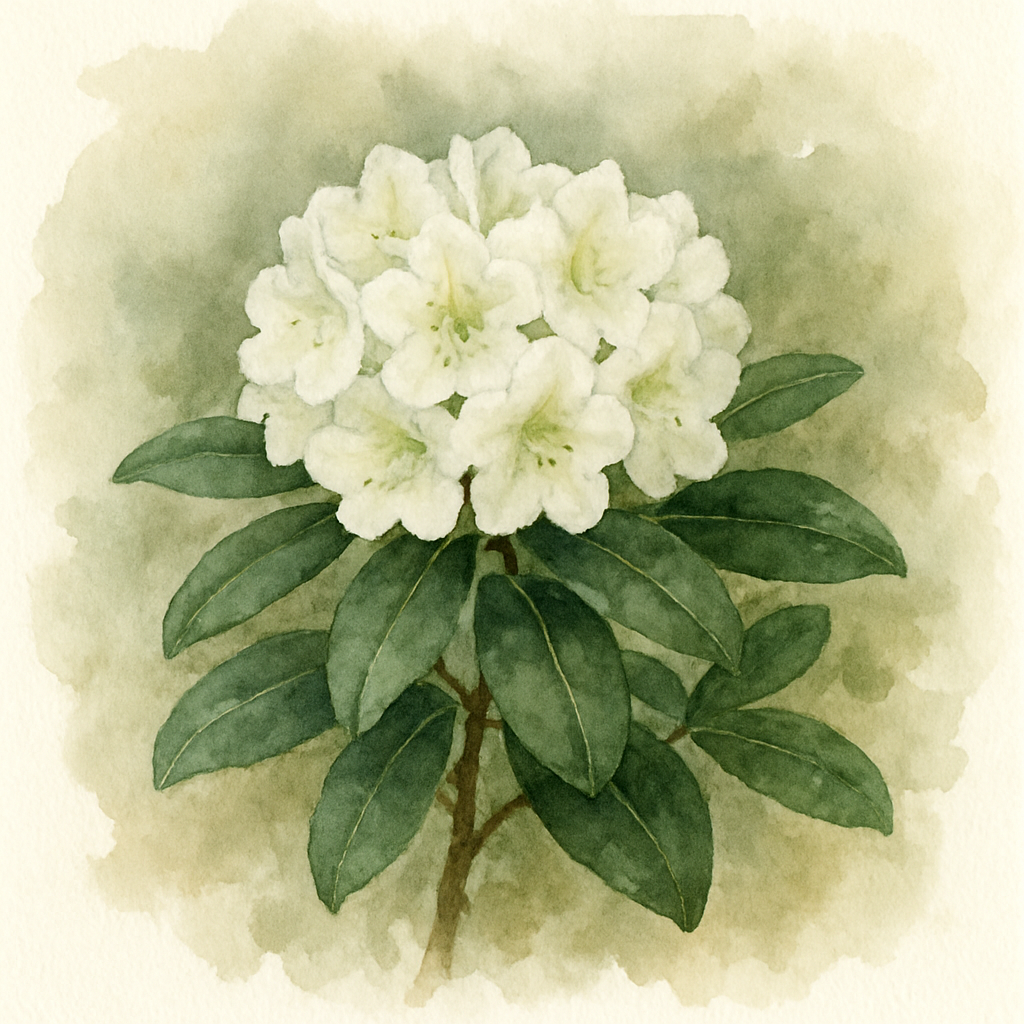Rhododendron 'Cunningham's White'
