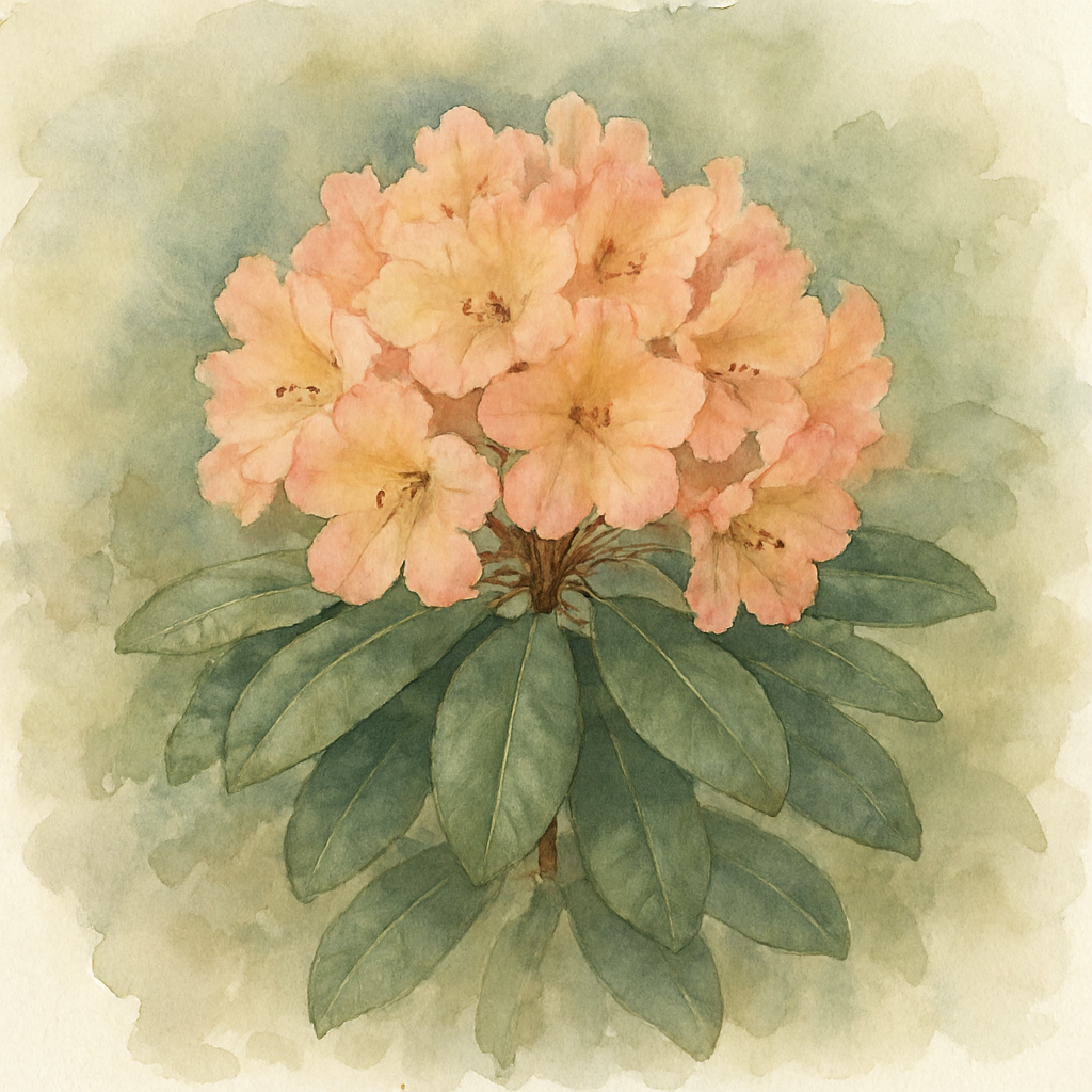 Rhododendron 'Percy Wiseman' Shrub