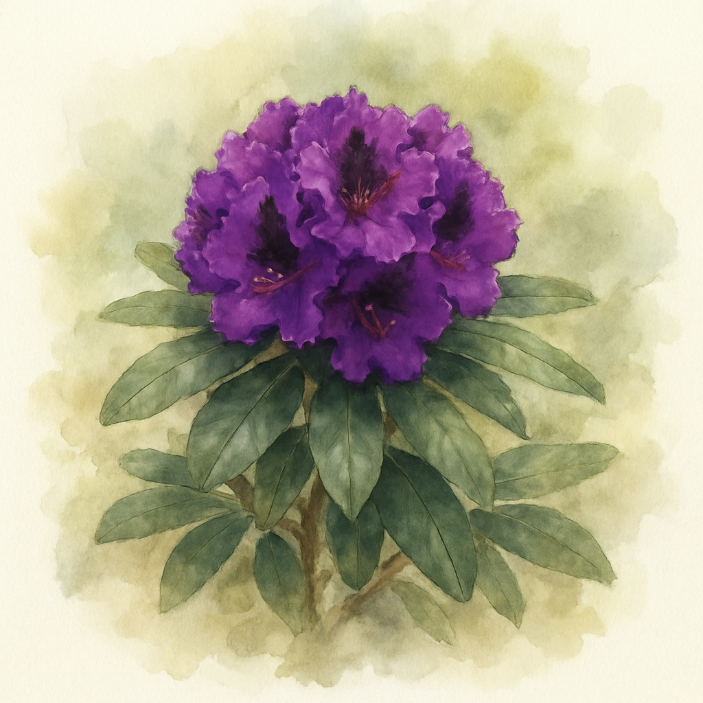Rhododendron 'Purple Splendour'