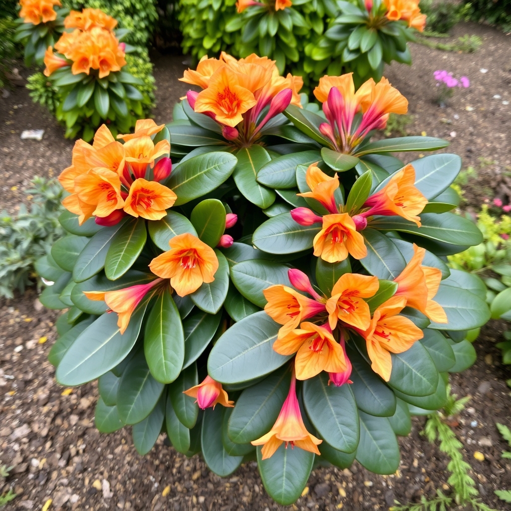 Rhododendron 'Tortoiseshell Orange'
