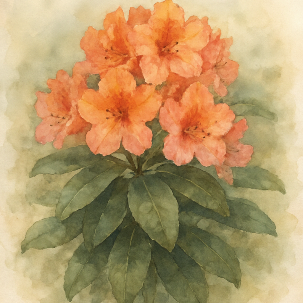 Rhododendron 'Tortoiseshell Orange'