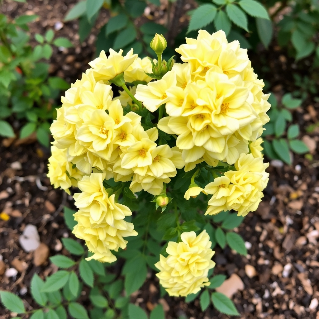 Rosa banksiae Lutea