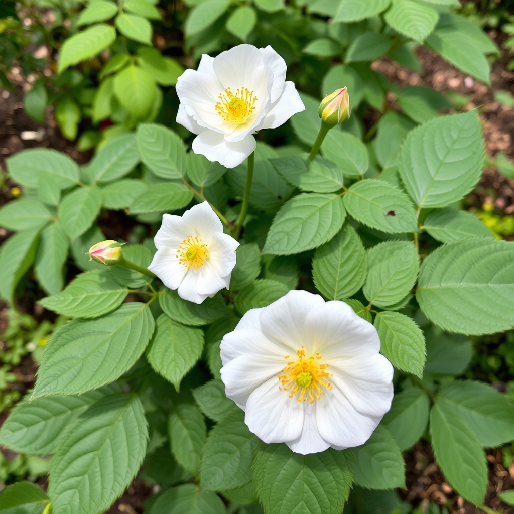Rosa Blanc Double de Coubert