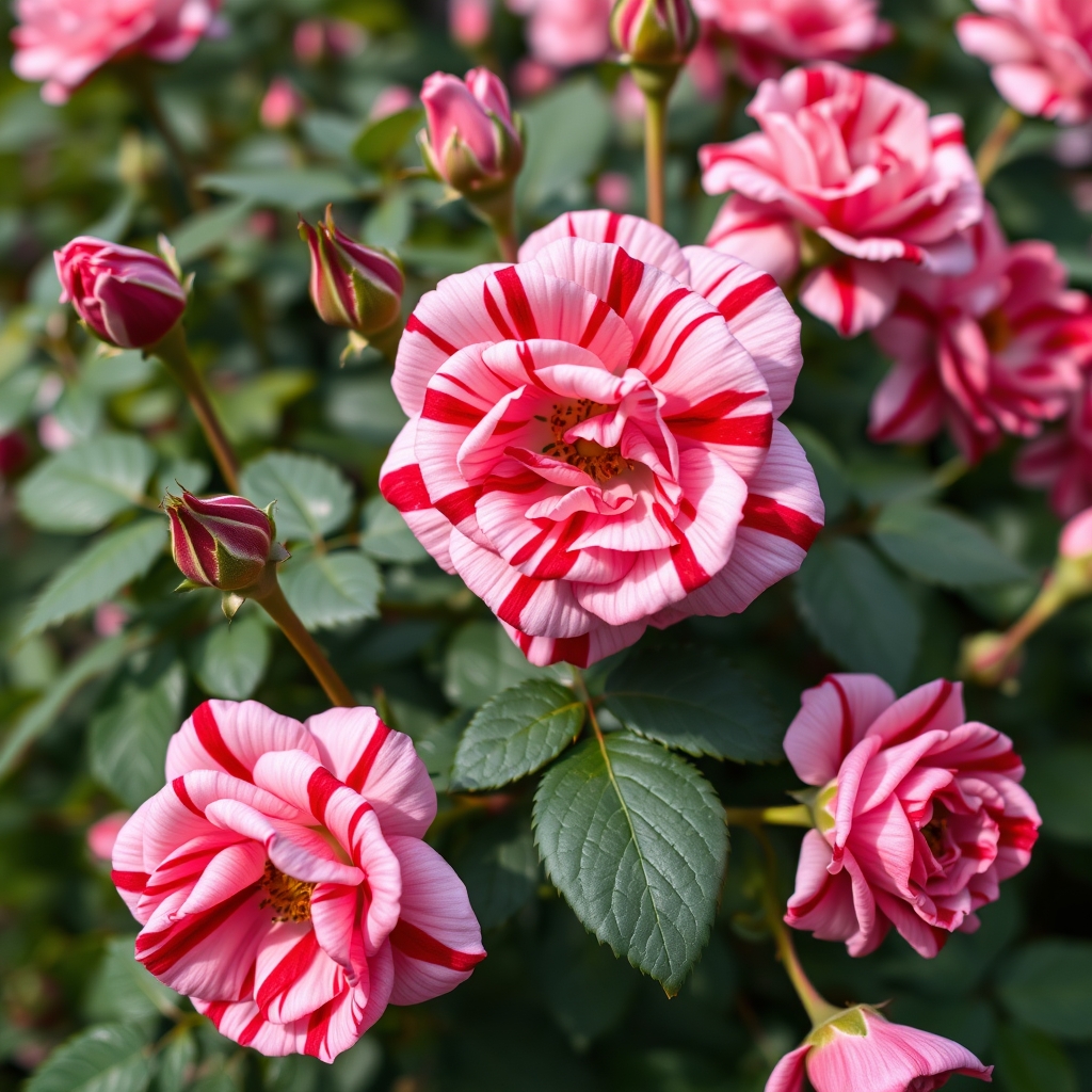 Rosa Mundi Rose Bushes