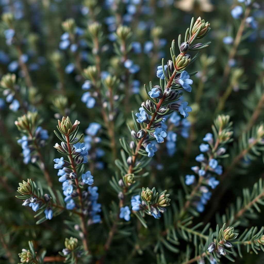 Rosemary: Blue winter (Salvia rosmarinus ‘Blue winter)