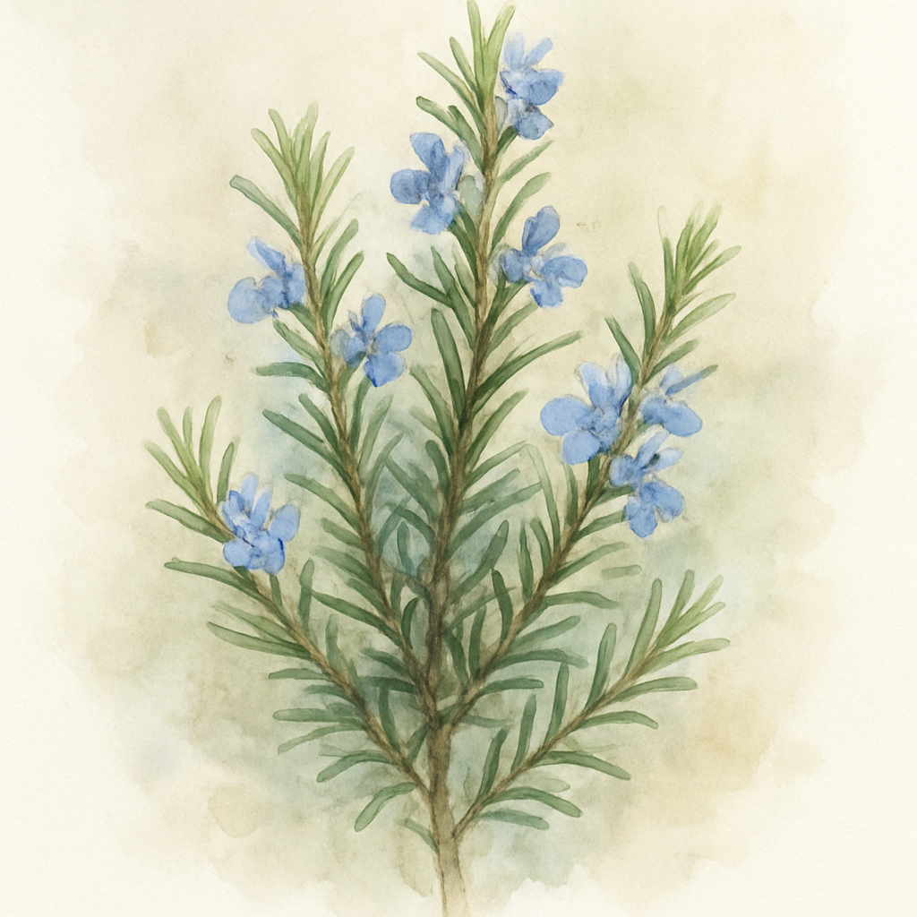 Rosemary: Primley Blue (Salvia rosmarinus 'Primley Blue')