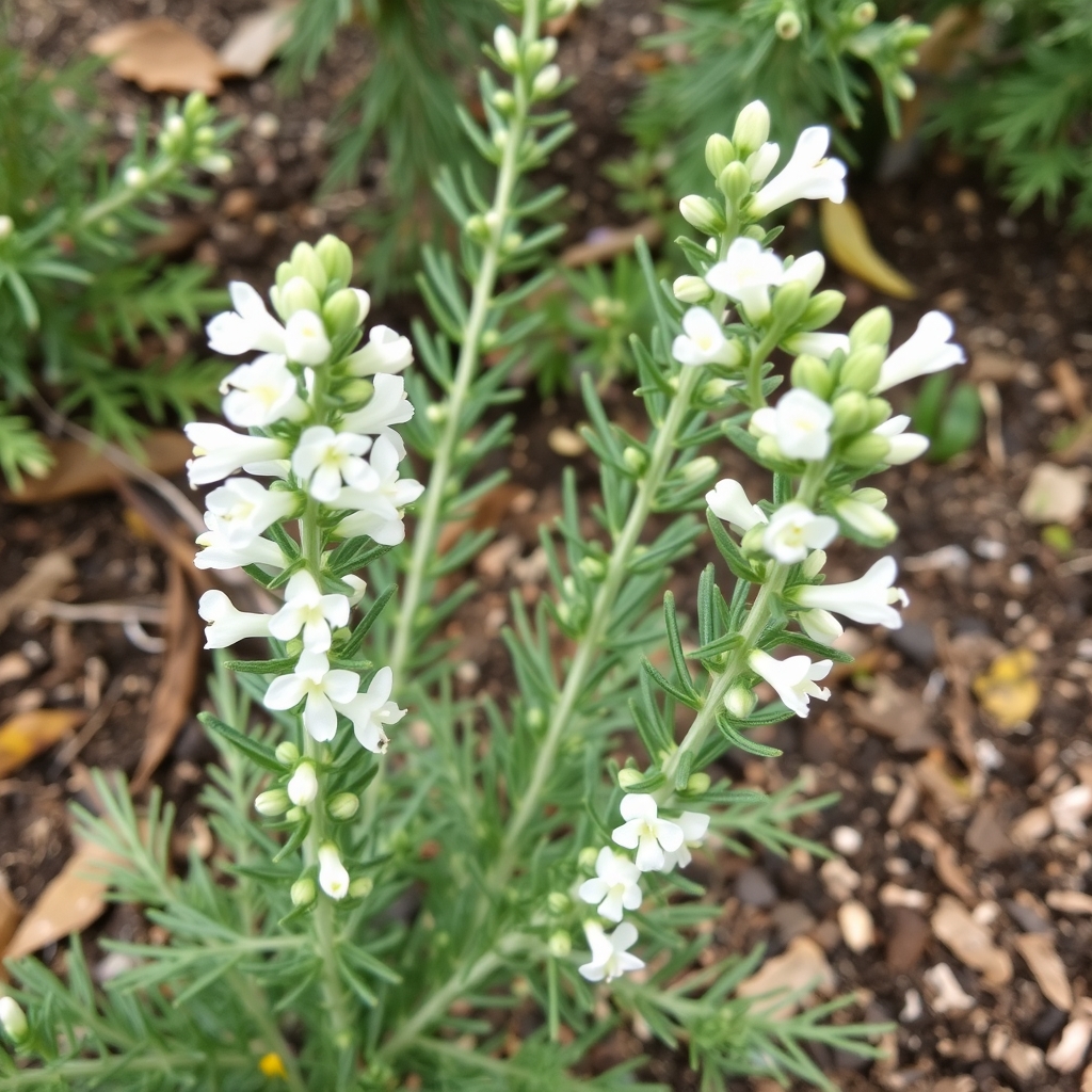 Rosemary: White (Salvia rosmarinus 'Albus')