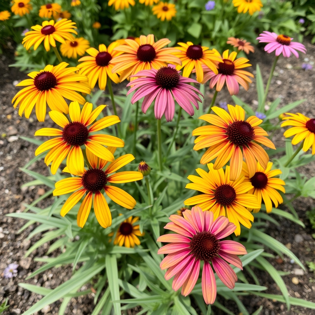 Echinacea, Rudbeckia & Helenium Mix