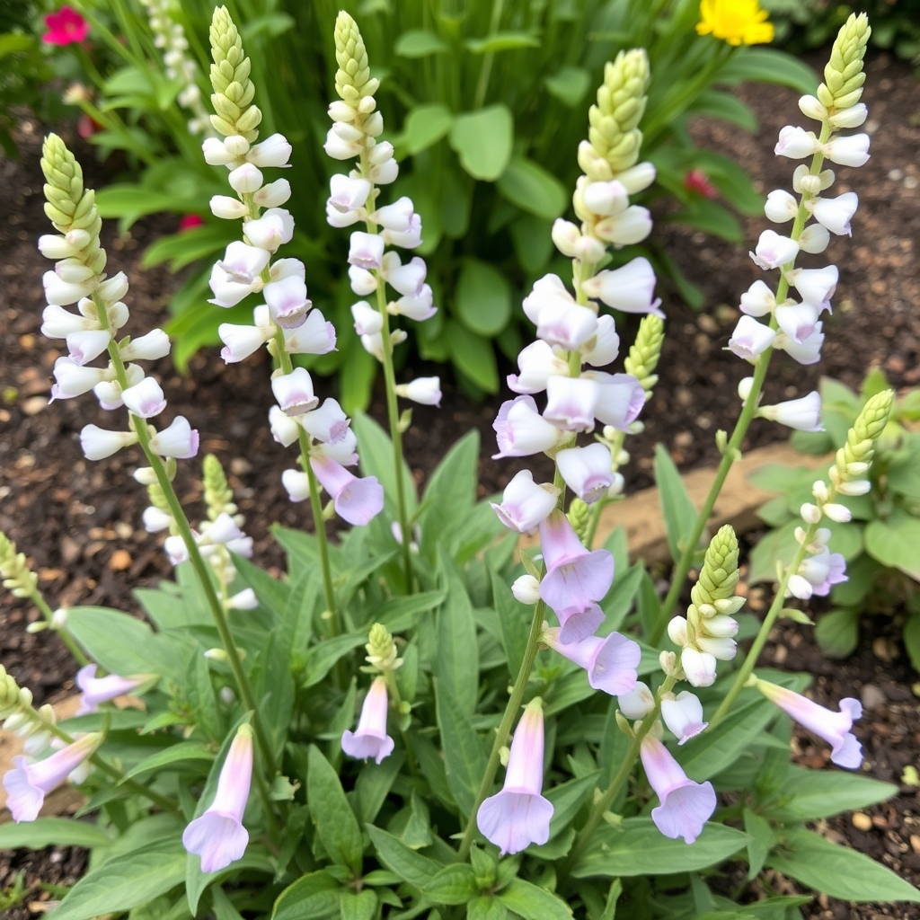 Salvia Cuello White Pink