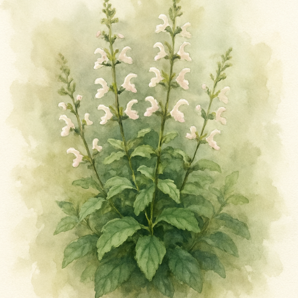 Salvia Cuello White Pink