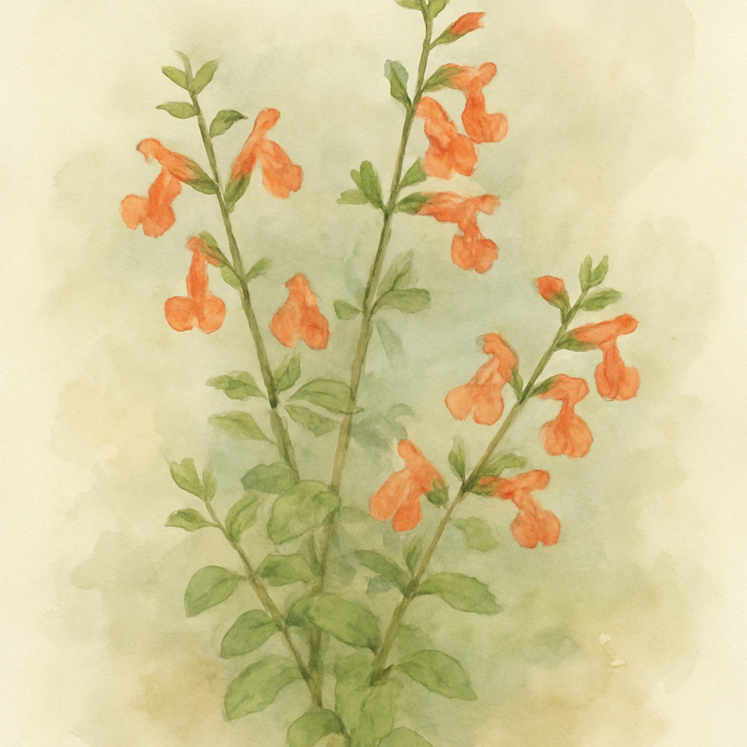 Salvia microphylla ‘Orange Door’