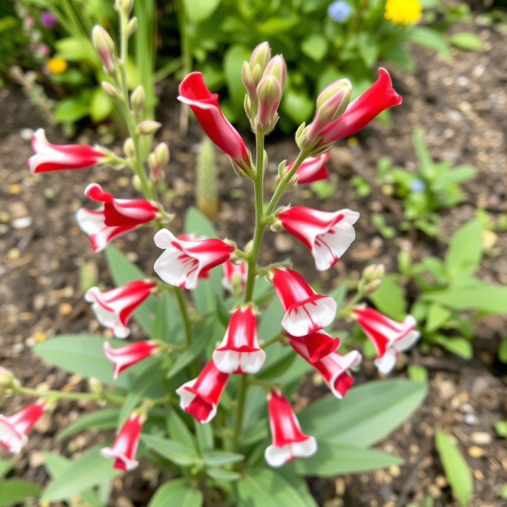 Salvia microphylla Hot Lips