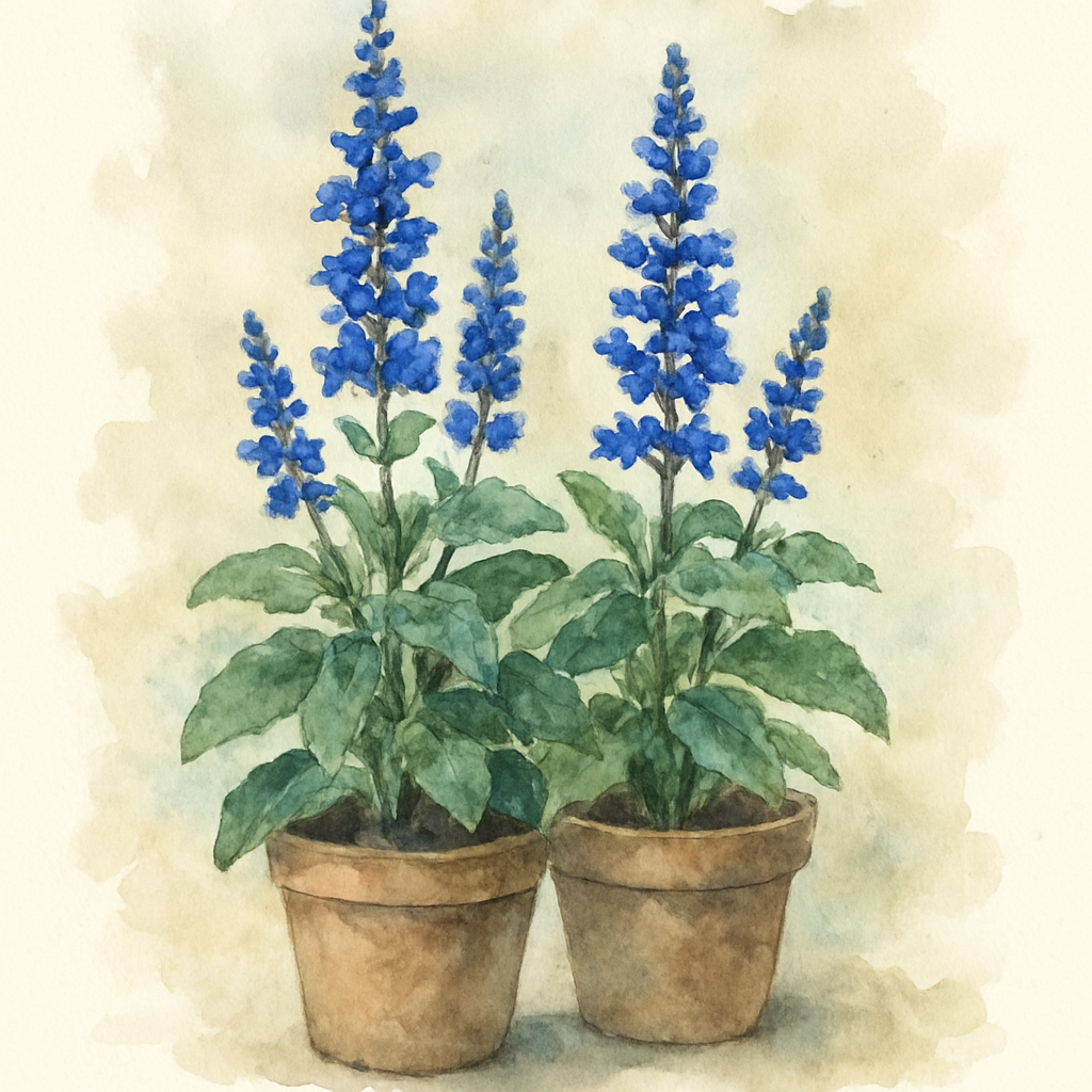 Salvia Mysty – 2 x Pots – Compact Blue Flowering Perennial