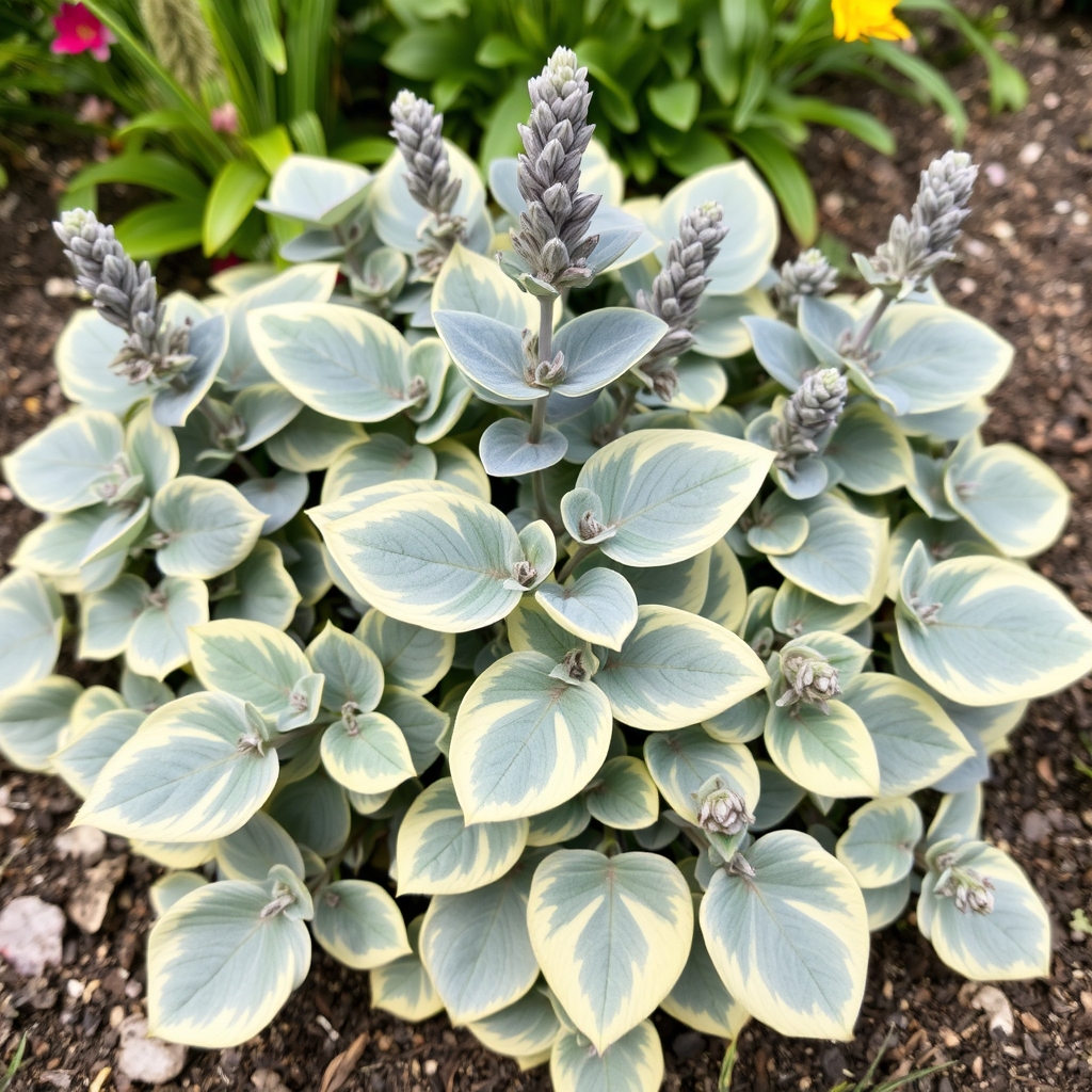 Salvia officinalis 'Berggarten Variegated'