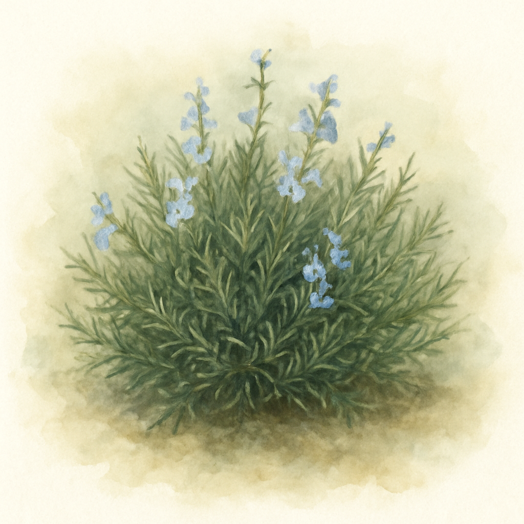 Salvia (Rosmarinus) officinalis (Prostratus group) ‘Rampant Boule'