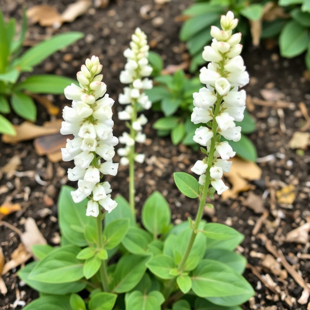 Salvia splendens ‘Amore White’
