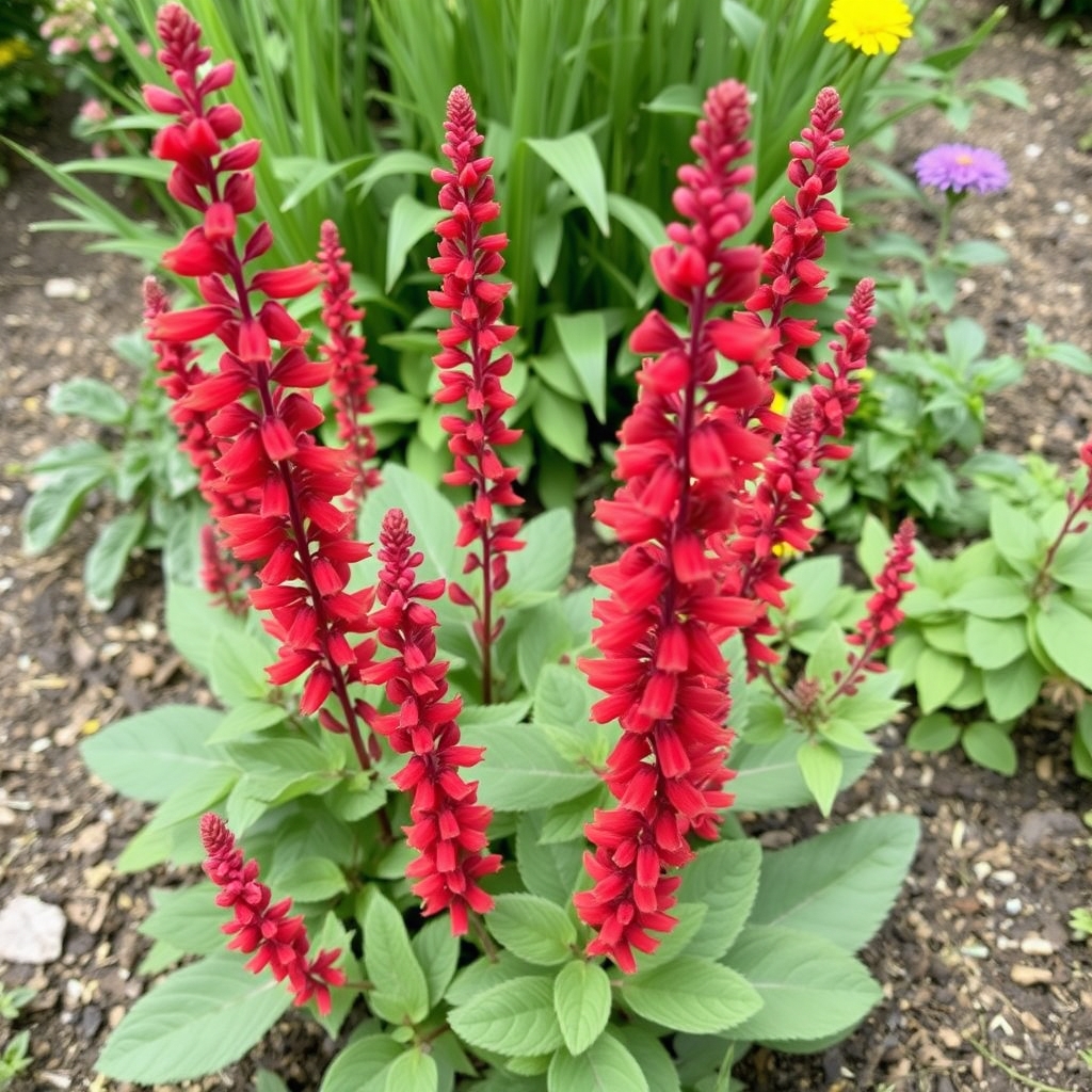 Salvia splendens ‘Cover Girl’