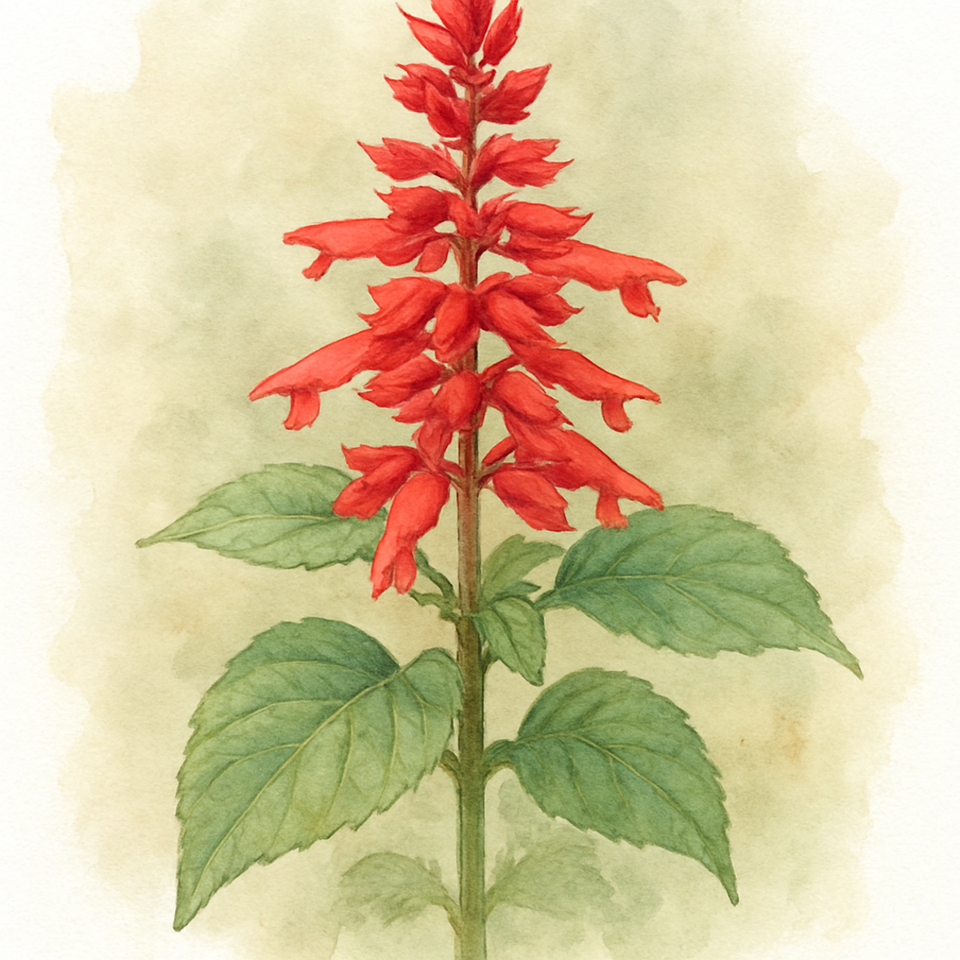 Salvia splendens ‘Red Hill’
