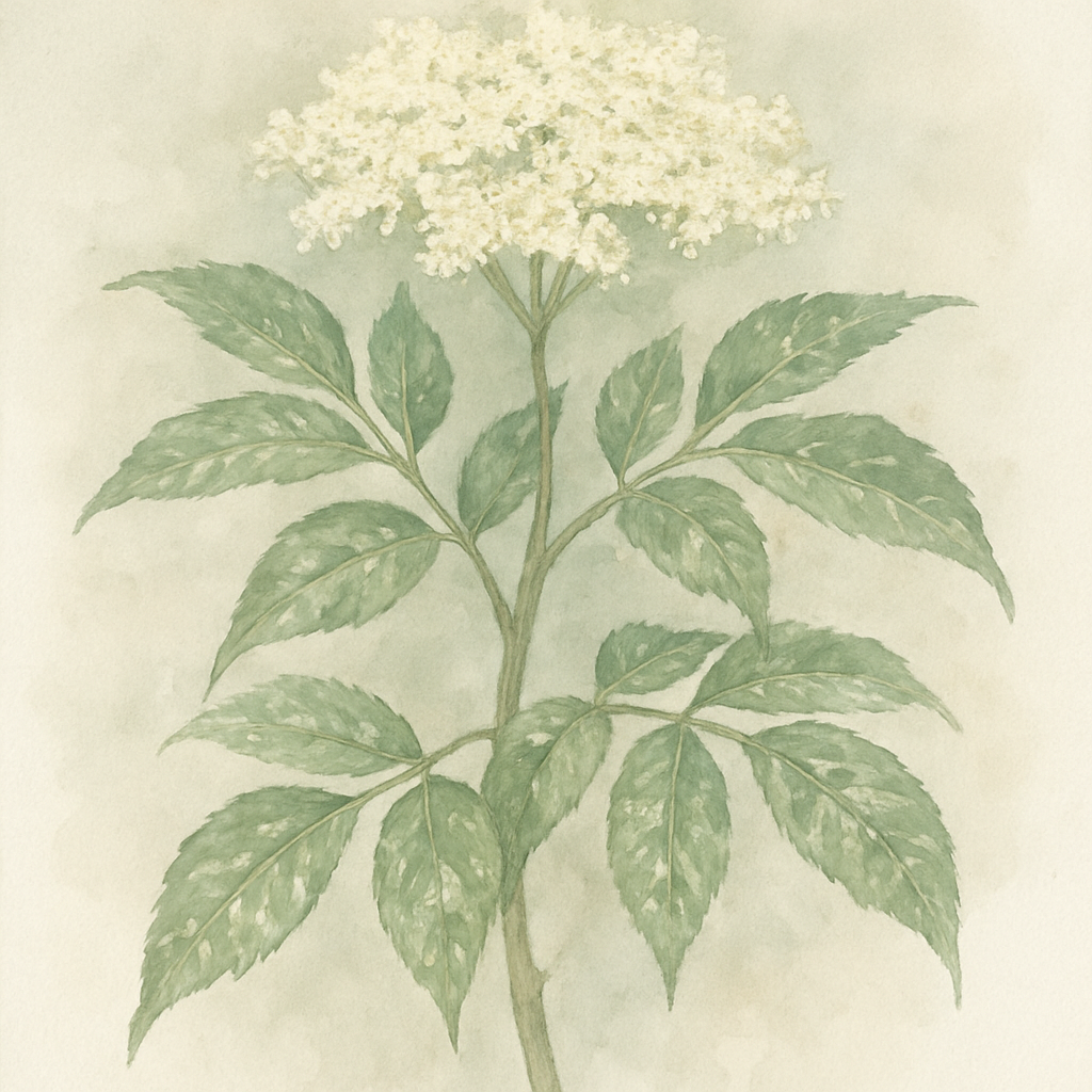 Sambucus nigra ‘Pulverulenta’