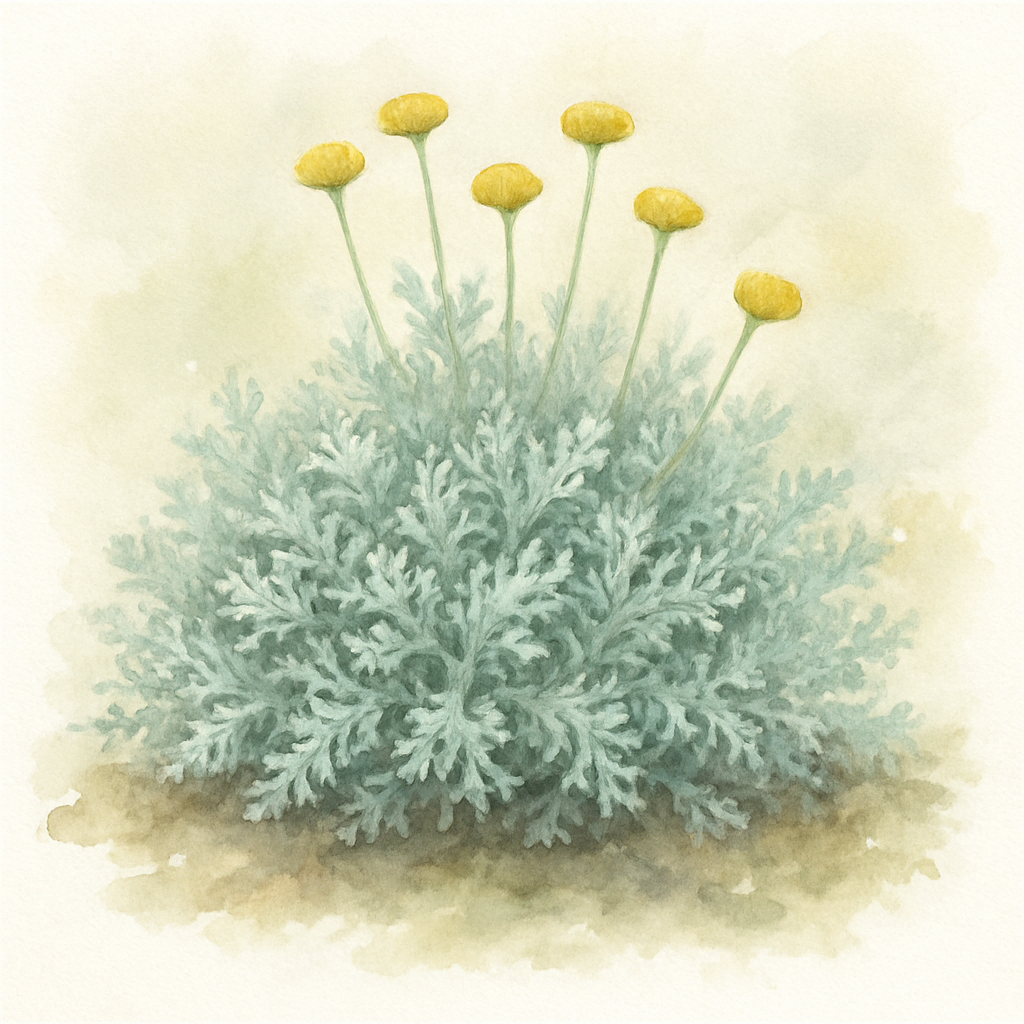 Cotton Lavender Santolina Chamaecyparissus Potted Hedging 2/4in 5/
