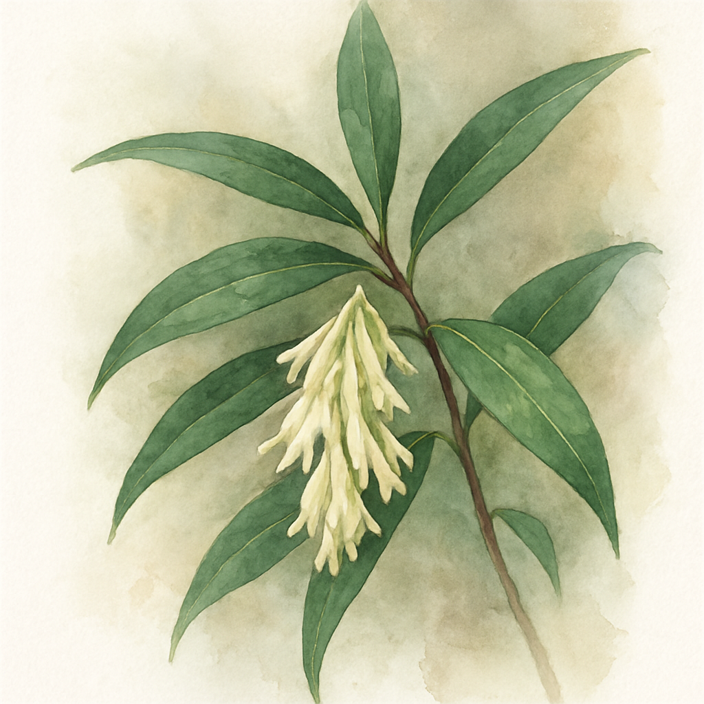 Sarcococca wallichii Arrow leaved Sweetbox, Large leaved Christmas Box