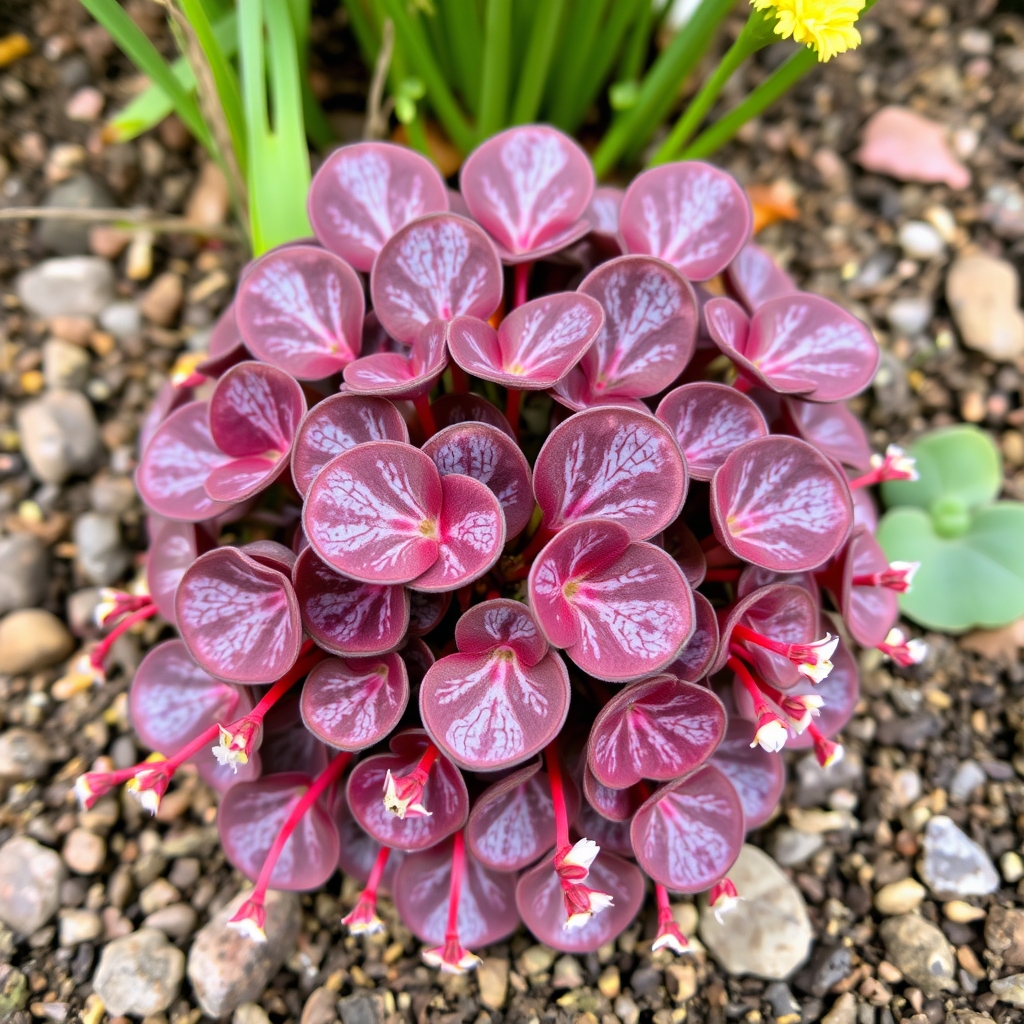 Saxifraga stolonifera 'Maroon Beauty'