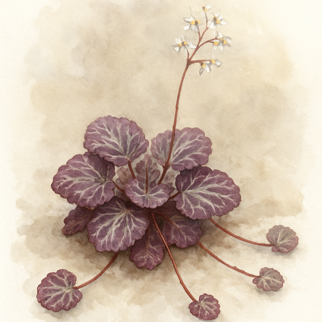 Saxifraga stolonifera 'Maroon Beauty'
