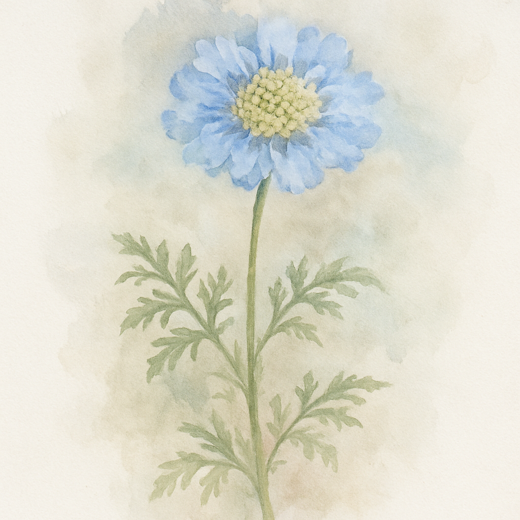 Scabiosa 'Blue Eyes'