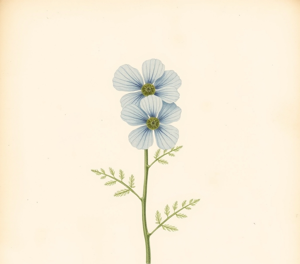 Pair of Scabiosa