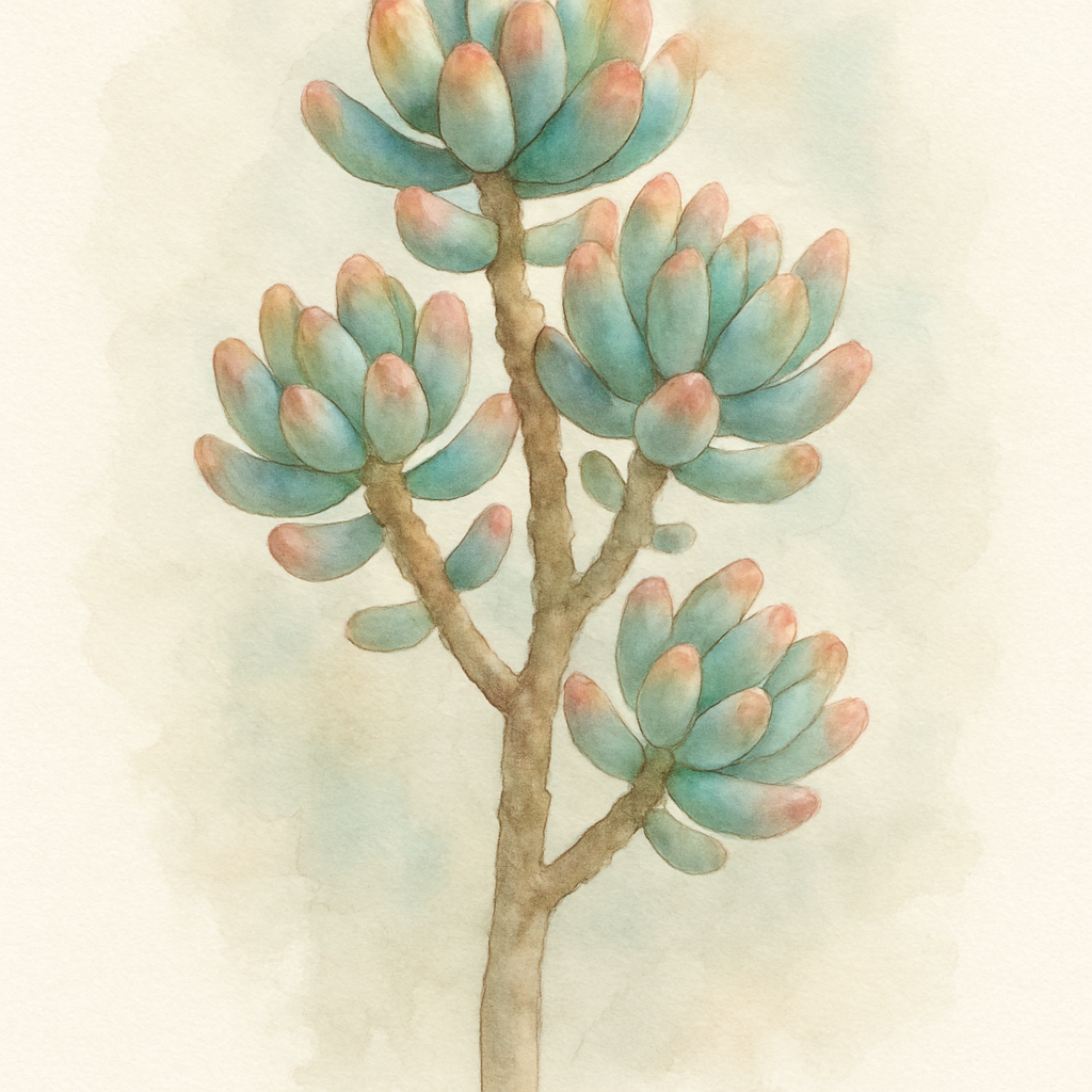 Sedum pachyphyllum 'Rose'