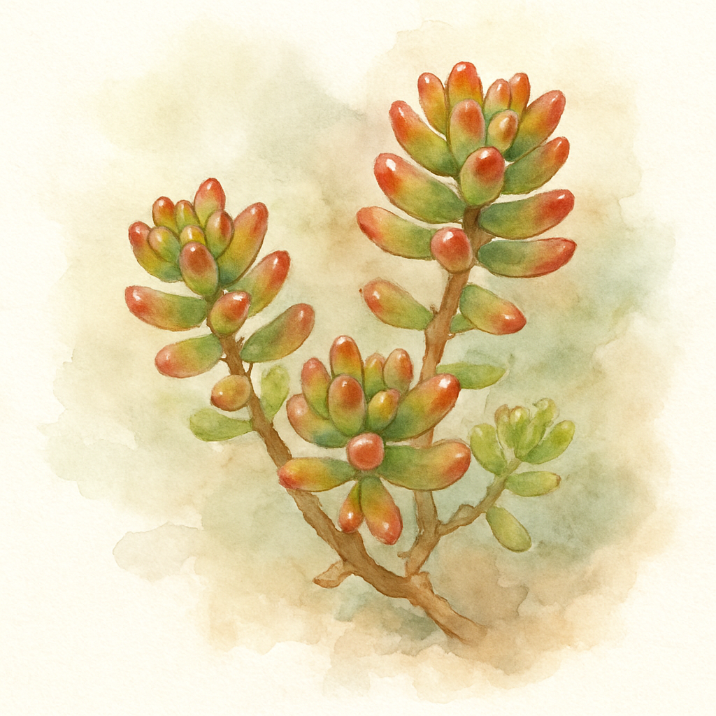 Sedum × rubrotinctum 'Jelly Bean'