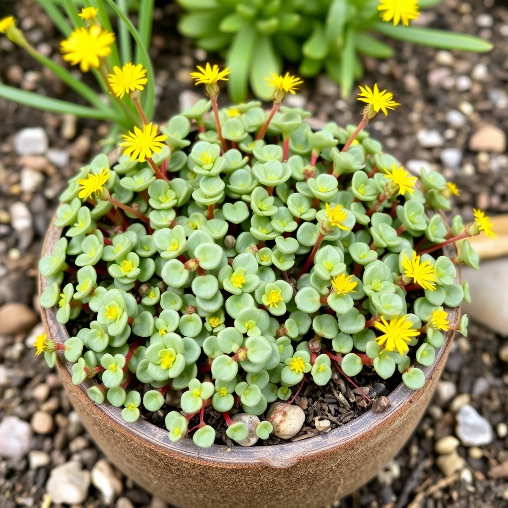 Set: Sedum Makinoi with Eco Coconut | Sedum Makinoi